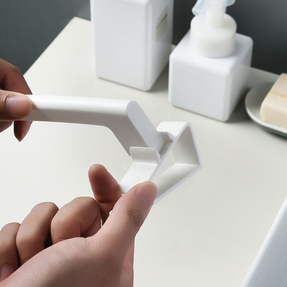 Hanging Holder Punch-Free Adjustable Organizer Hanger Towel  Holders Towel Rack Cupboard Hanger