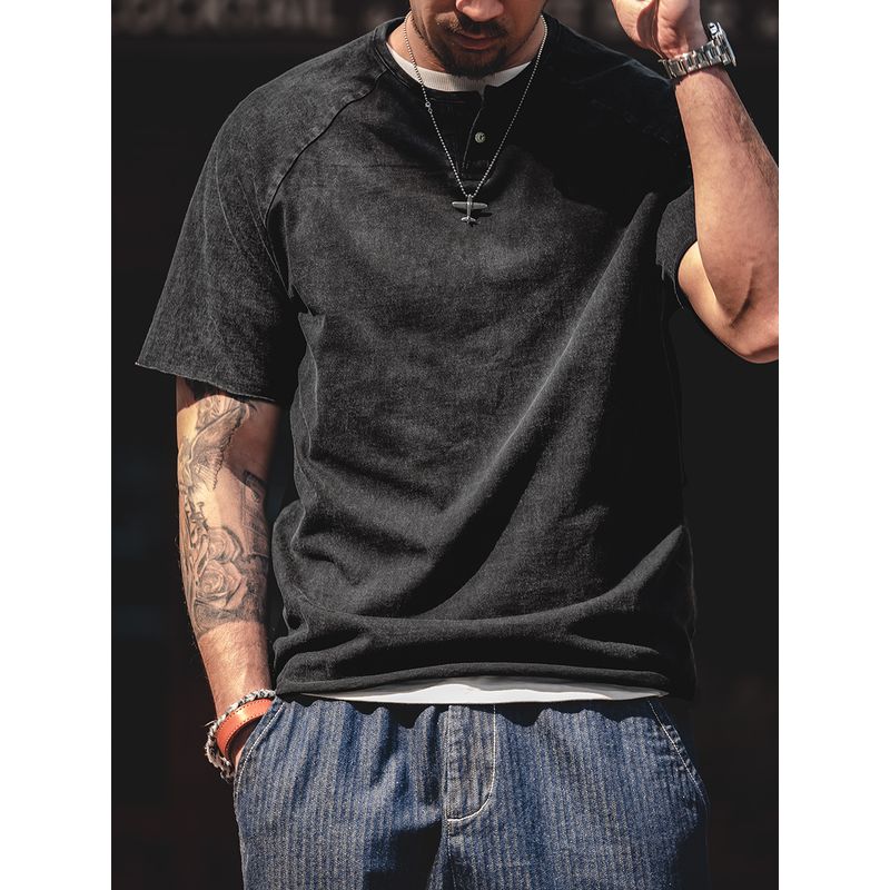 Marden Retro Henry Collar Short Sleeve Kaji Tough Guy Parka
