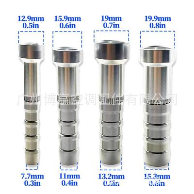 XueMeiLe Hardened Aluminum A/C Hose Connector for Welding and Modification