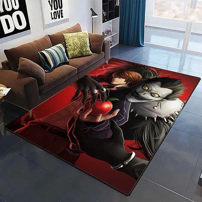 Death Note Cartoon HD Printed Carpet Household Rug Children's Room Living Room Chair Bedside Modern Simple Floor Mat Kawaii Rug