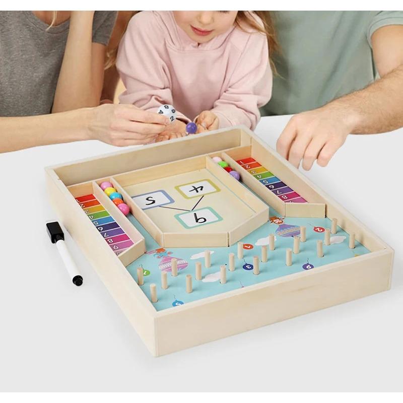 Kids Montessori Math Counting Learning Toys Teaching Tool Number Decompositio Addition Subtraction Kindergarten Educatinal Game