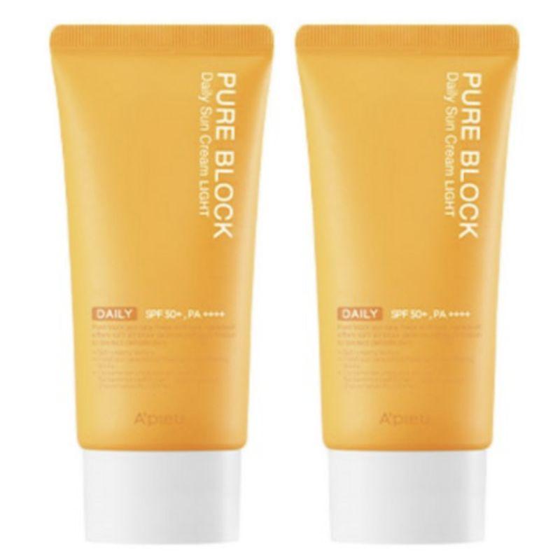 A'PIEU Pure Block Natural Daily Sunscreen Light SPF50+ PA++++ 50ml