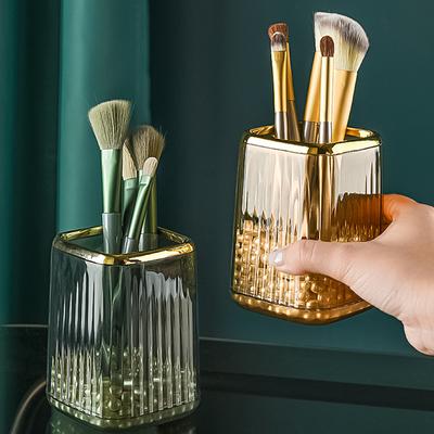 Transparent Makeup Brush Storage Cosmetic Holder Pen Case Luxury Desktop Multifunctional Organization Storage Box INS