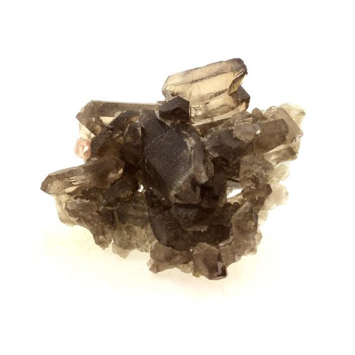 Pierres et Minéraux. Fluorite rose + Quartz fumé. 296.7 ct. Massif du Mont-Blanc, France..