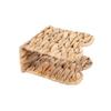 Rustic Style Grass Napkin Holder Natural Handmade Standing Tissue Dispenser Vintage Tabletop Tissue Rack Farmhouse Decor