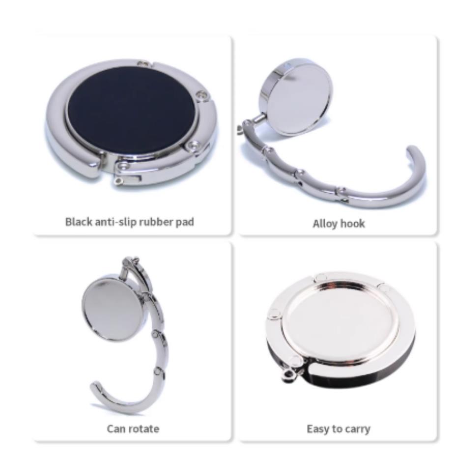 Portable, Practical, Foldable Bag Hook, Table Edge Bag, Blank Bag Holder, Good Load-Bearing Capacity