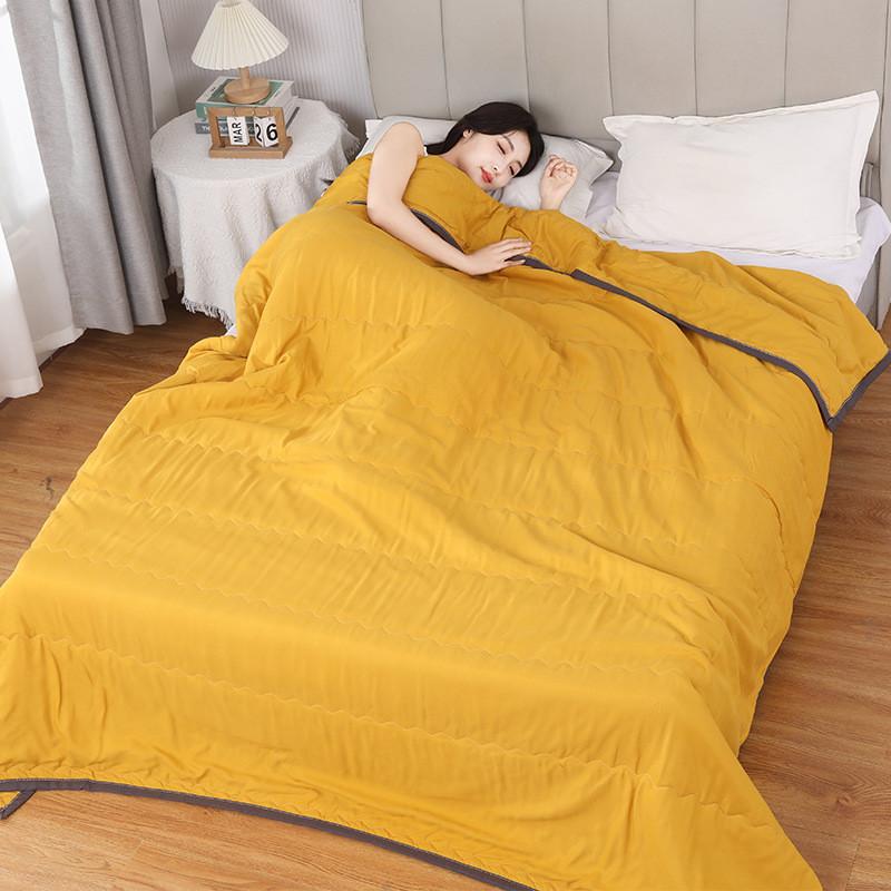 Couette d'été en coton lavable à l'eau avec teinture active pour chambre à coucher et dortoir