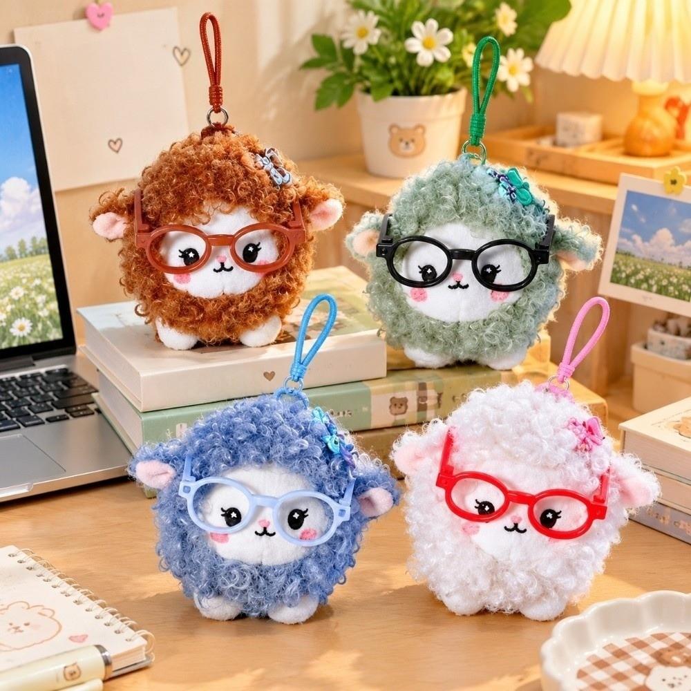 Hanging Charm Plush Sheep Keychain Ornaments Zodiac Goat Keychain  Keys Accessories