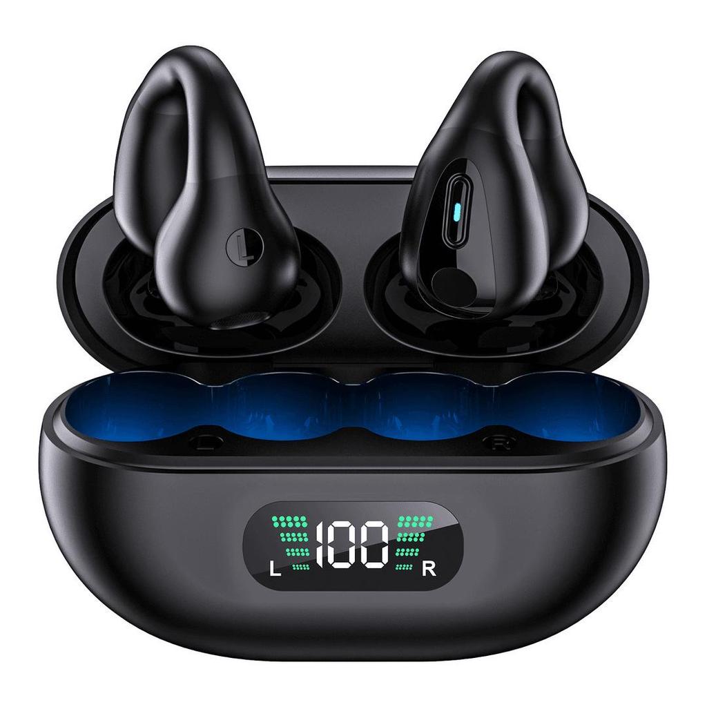 X22 Clip-On Q80 Headphones: 2025 Bluetooth Model with High Sound Quality, Ultra-Long Battery Life, and In-Ear Design.