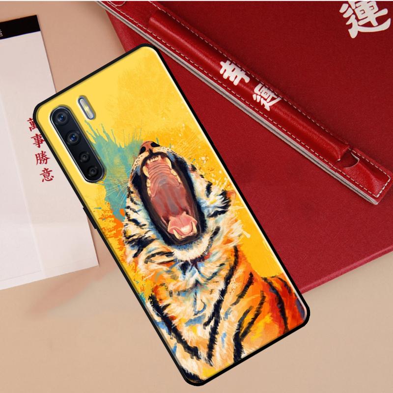 

Чехол-арт с животным тигром для Oppo A94 A18 A74 A57 A17 A77 A38 A58 A78 A98 A54 A80 A60 A40 A96 A76 A16 A15 A5 Pro OPPO A74 5G