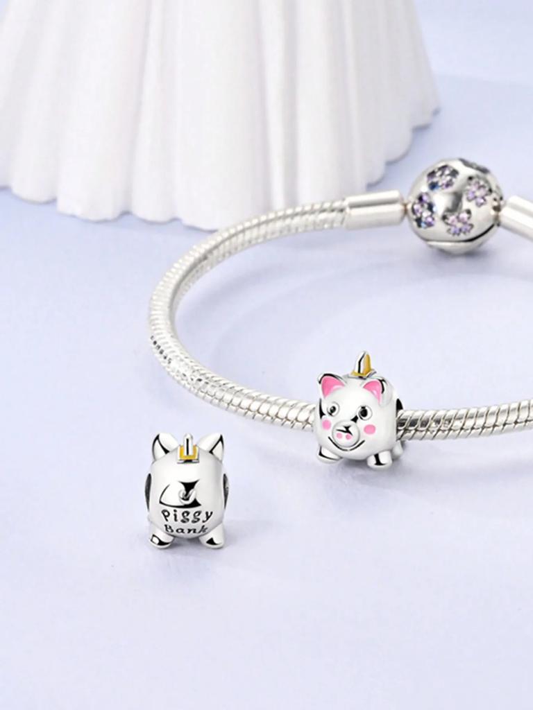 Charms Plata Copper Colors Cats Puppies And Giraffes Beads Charm Pendant For Original Bracelet For Women Diy Jewelry Love Gift