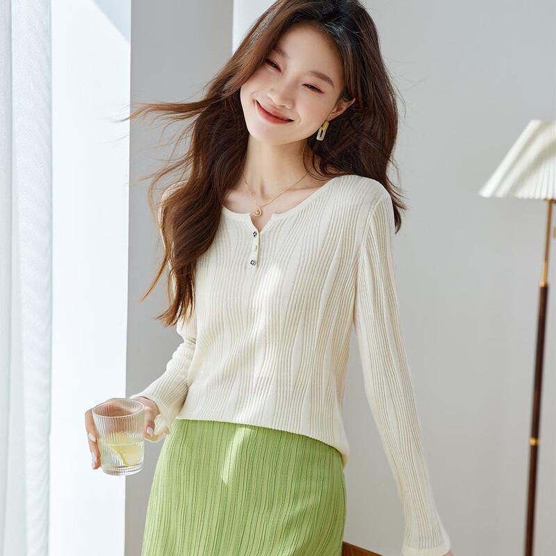 Srcr Women's Silk-Blend Elegant Knit Top