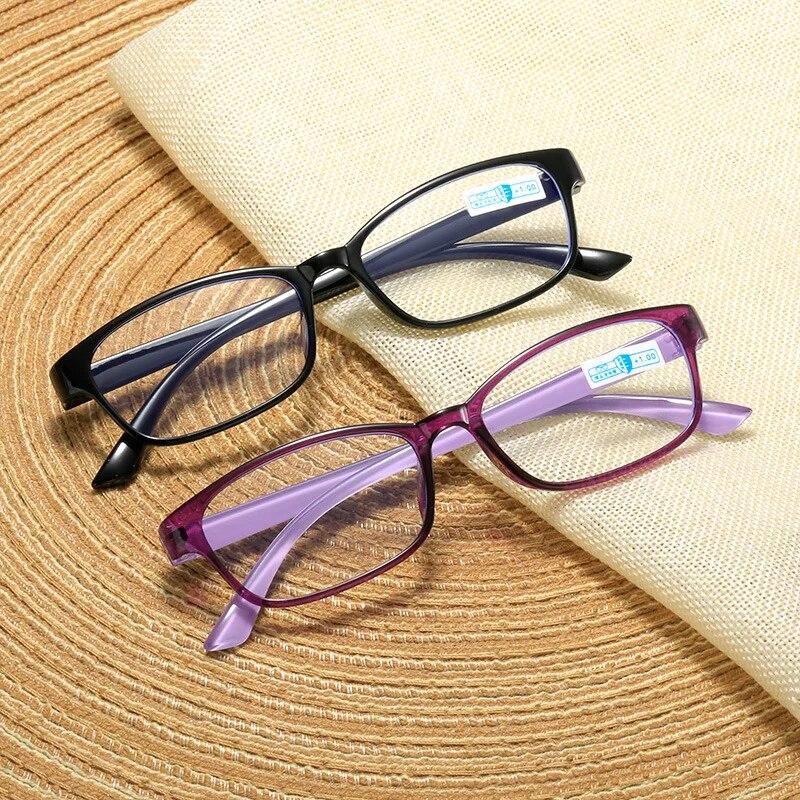 Neue Blaulichtfilter-Alterssichtbrille Mode Klare Gläser Ultraleichte Alterssichtbrille Dioptrie +1.0 1.5 2.0 2.5 3.0 3.5 4.0