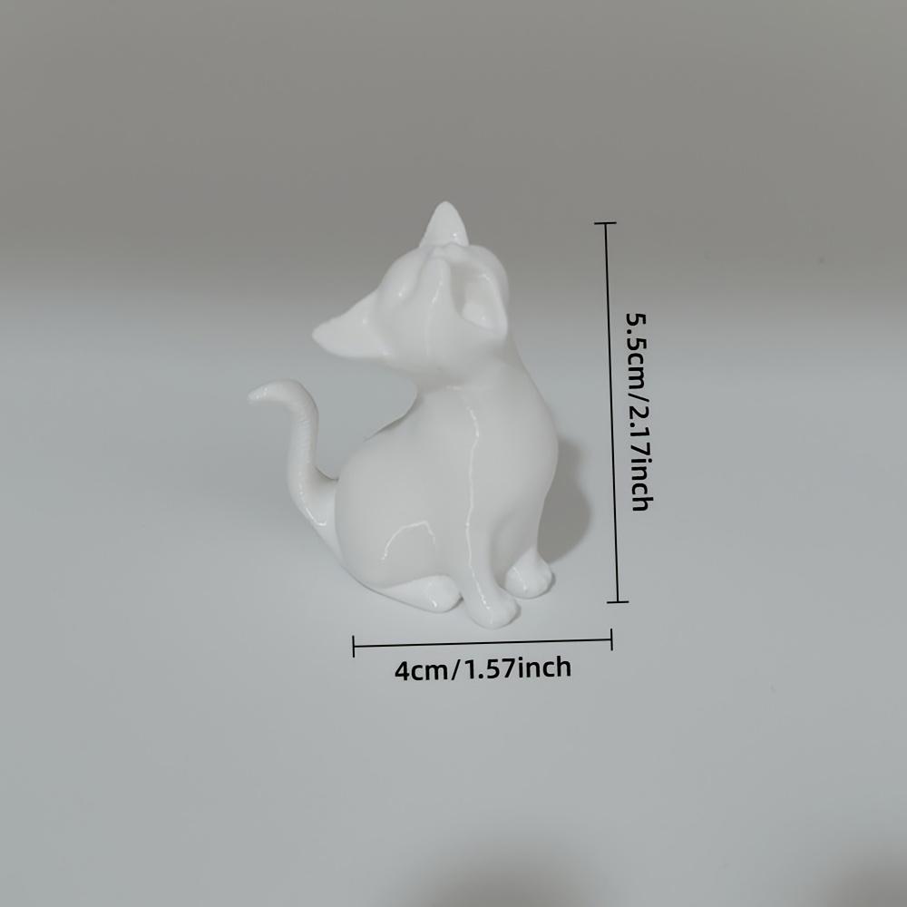 Yawning Cat Statue, Home Decoration Kitten Statue Ornament, Perfect Choice for Birthdays and Gifts In Living Rooms and Offices