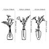 Metal Flower Vase Wall Decorations, Metal Flower Vase Wall Arts Sign Metal Decorations