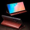 Genuine Leather Phone Case for Samsung S25+ Plus 5G Business Style Fashion Luxury with Card Slots Cover for S25 Ultra 5G
