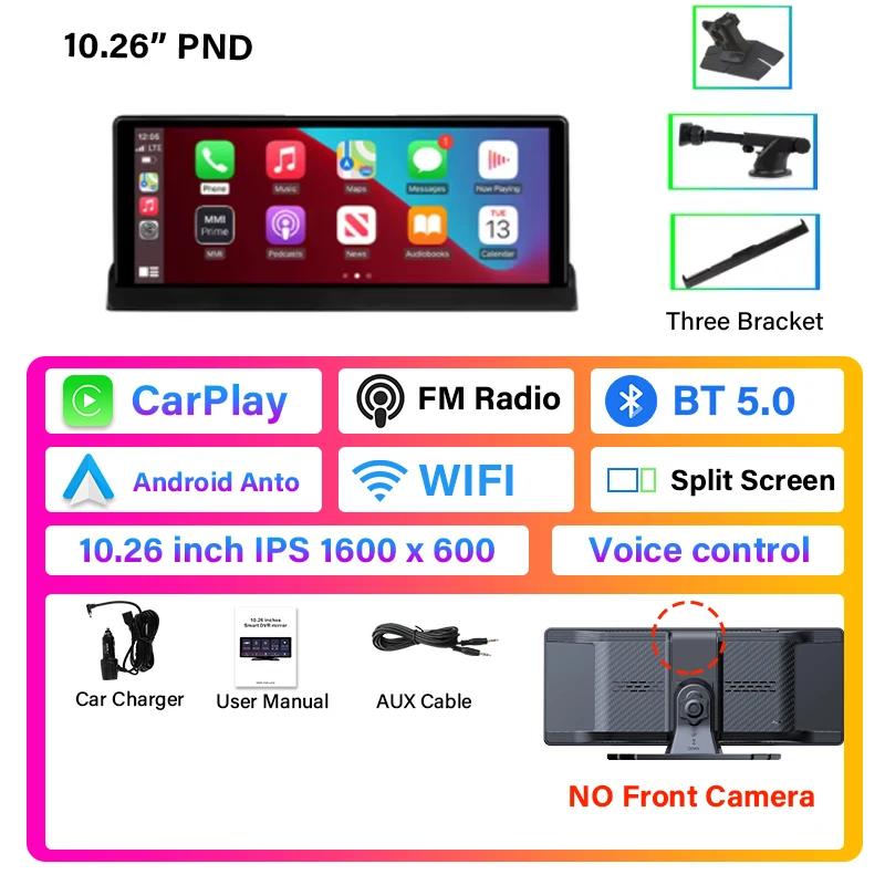 10.26" 4K Carplay Car Smart Screen multimedia Video player Wireless Carplay Android Auto Car Radio Monitors for Apple Android