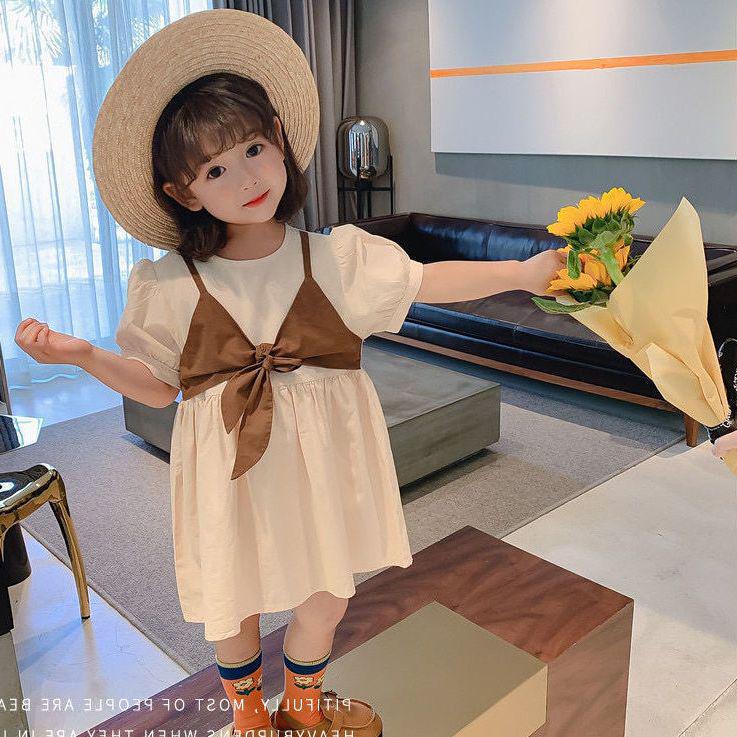 

Літня принцесова сукня для дівчинки 2022: Трендовий ефект костюма-двійки 100 cm