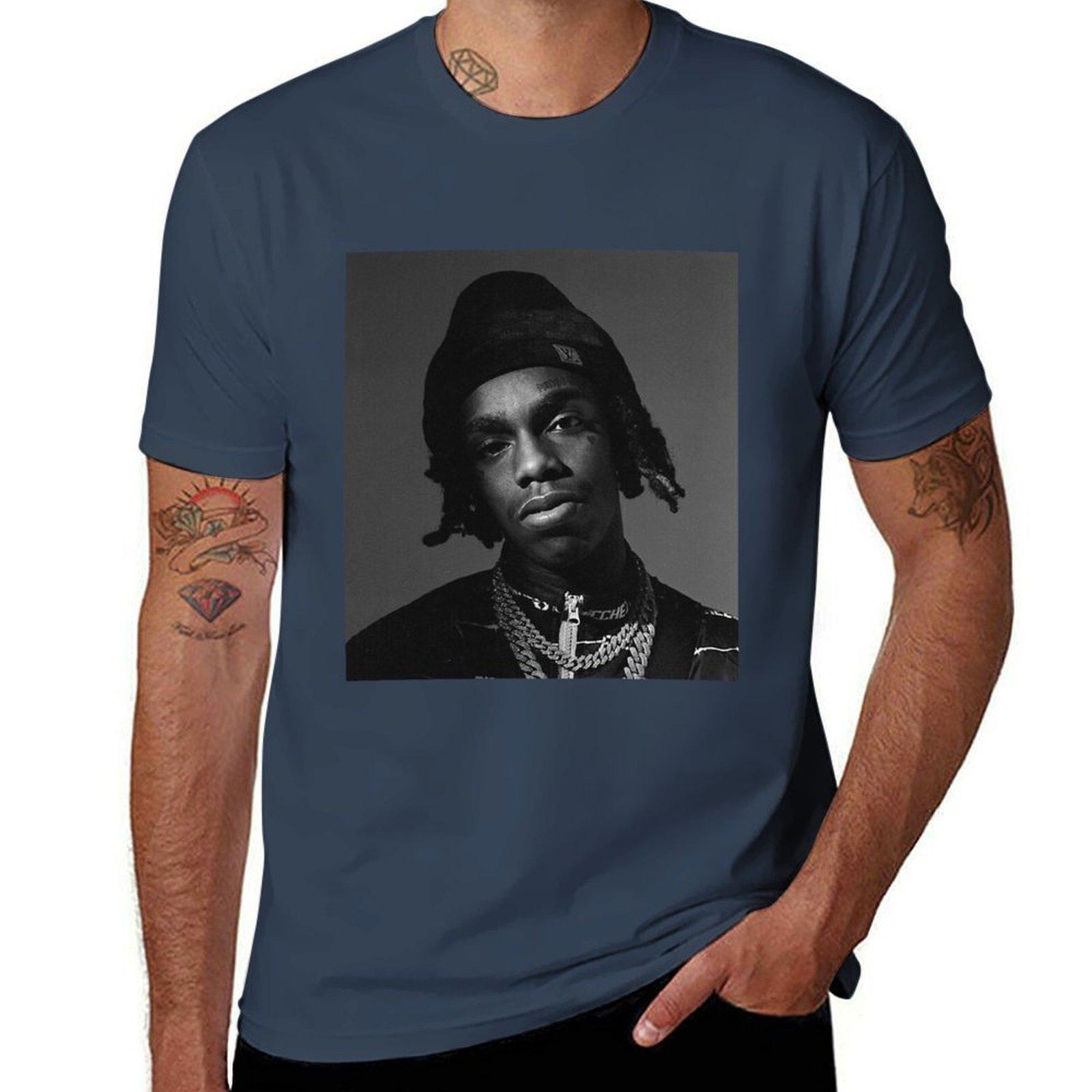 Ynw Melly Black Tshirt Streetwear Print Tee Shirt S