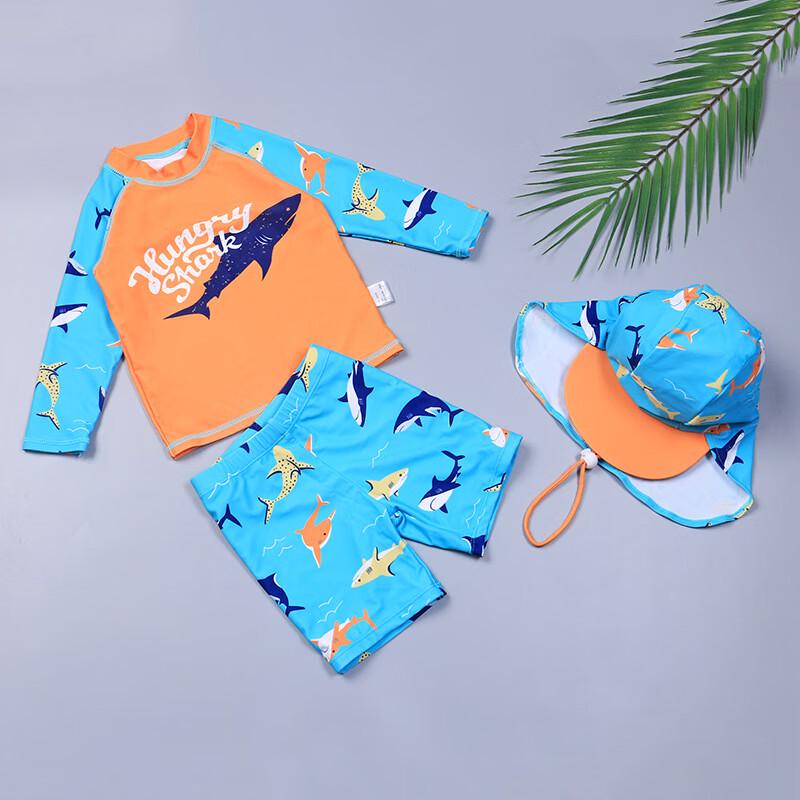 Boys  Cartoon Split Swimsuit Set 1