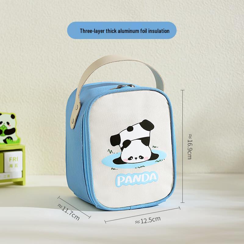 AQ Портативная кружка для завтрака с крышкой и ложкой Small