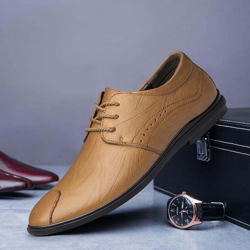 Hot Selling Men's Casual Shoes Europe America Breathable Lightweight Men's Park Walking Shoes Elegant Interview Dress Shoes