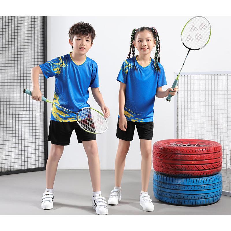 Kids' Quick-Dry Table Tennis and Badminton Sportswear Set