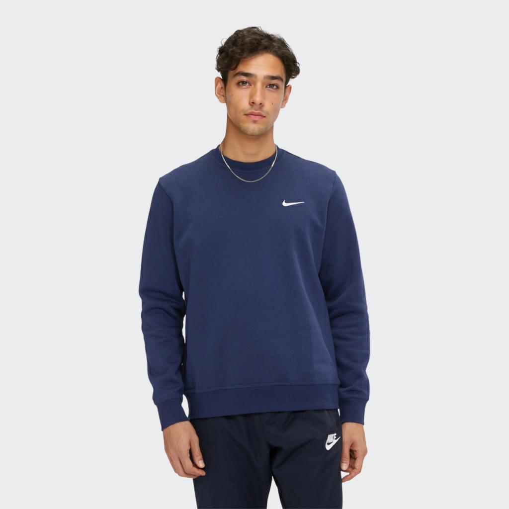 Nike Felpa Sportiva Lavorata a Maglia Foderata in Pile Uomo Top Blu 916609-410