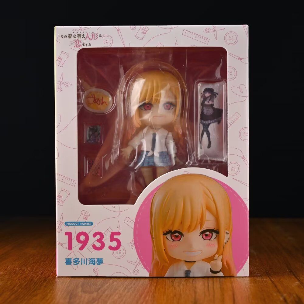 

Animation My Dress-Up Darling MARIN KITAKAWA Action Figure #1935 Q Vertion Japanese Figures kawaii girl figures Tabletop Decoration Default box damage