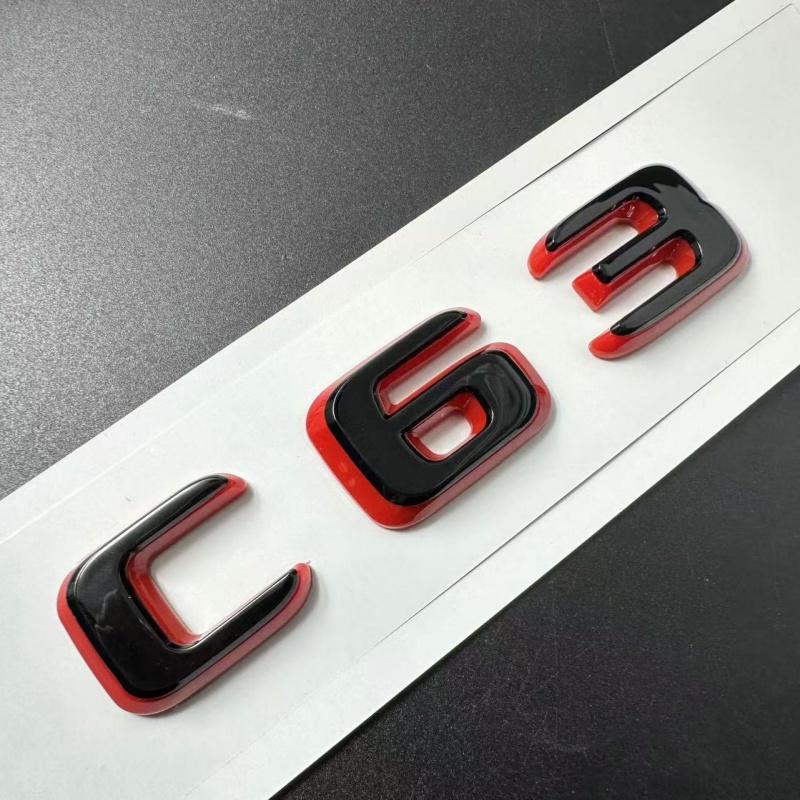 New Style Two Tone Letters Numbers Emblem E43 E53 E63 S65 C E S CLASS for 2024 Car Trunk Rear W212 W213 W214 Car Accessories