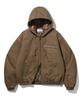 Urbanstoff Overdyed Hooded Work Jacket (Beige)