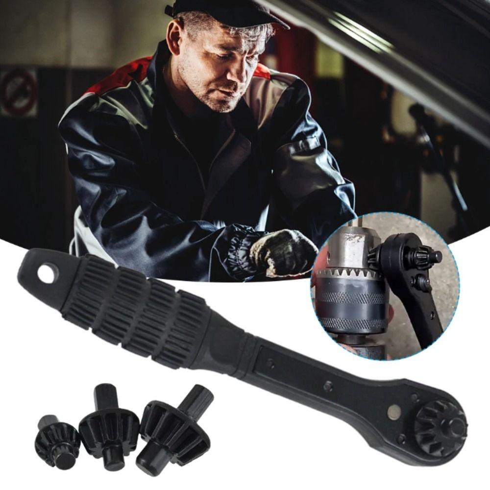 Magnetic Interchangeable Drill Chuck Key Wrench Double Head Drill Press Clamping Tool  Workshop
