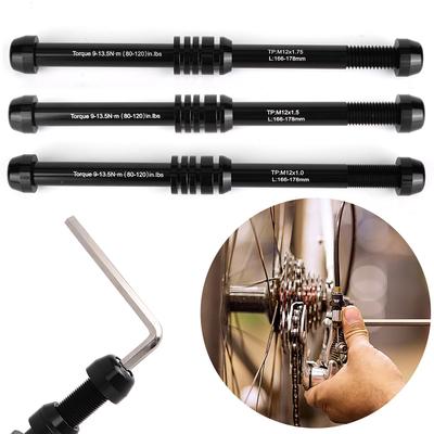 Fahrradtrainer Steckachse 12x135-142-148mm P1.5/P1.75/P1.0 Fahrrad Steckachse MTB Fahrradtrainer Achse Spieß Trainer Adapter