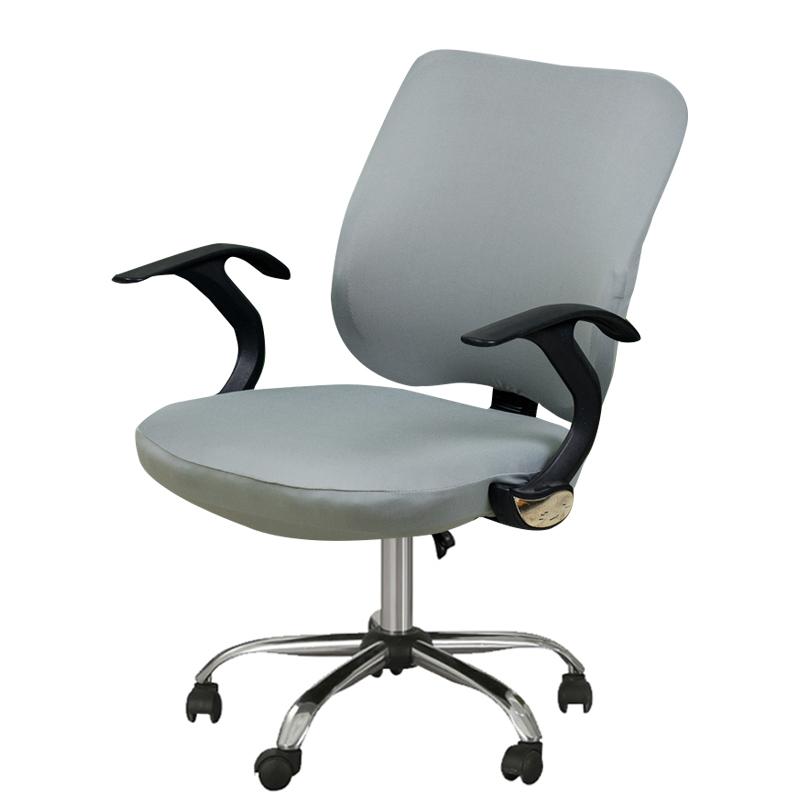 2ks/set Kancelářský potah na dělenou židli Elastický zvedák otočného křesla Skluzný potah na židli Snímatelný potah sedáku Chránič nábytku