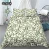 Casa Soggiorno Lusso Stampa 3D Denaro Set Copripiumino Federe Biancheria da Letto 2/3 Pezzi Comodi Dimensioni Queen e King EU/US/AU