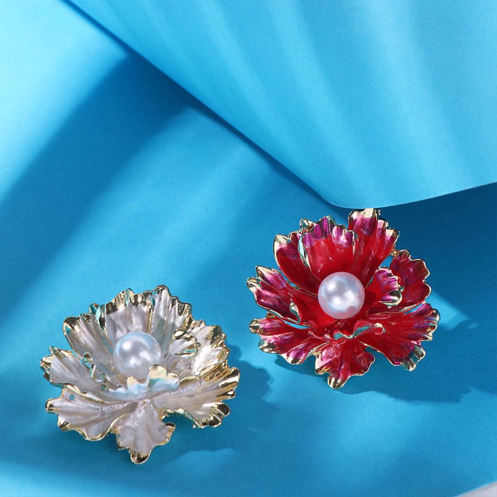 Vintage Flower Brooches High-end Large Flower Badge Pin Corsage Peony Brooch Pins  Banquet
