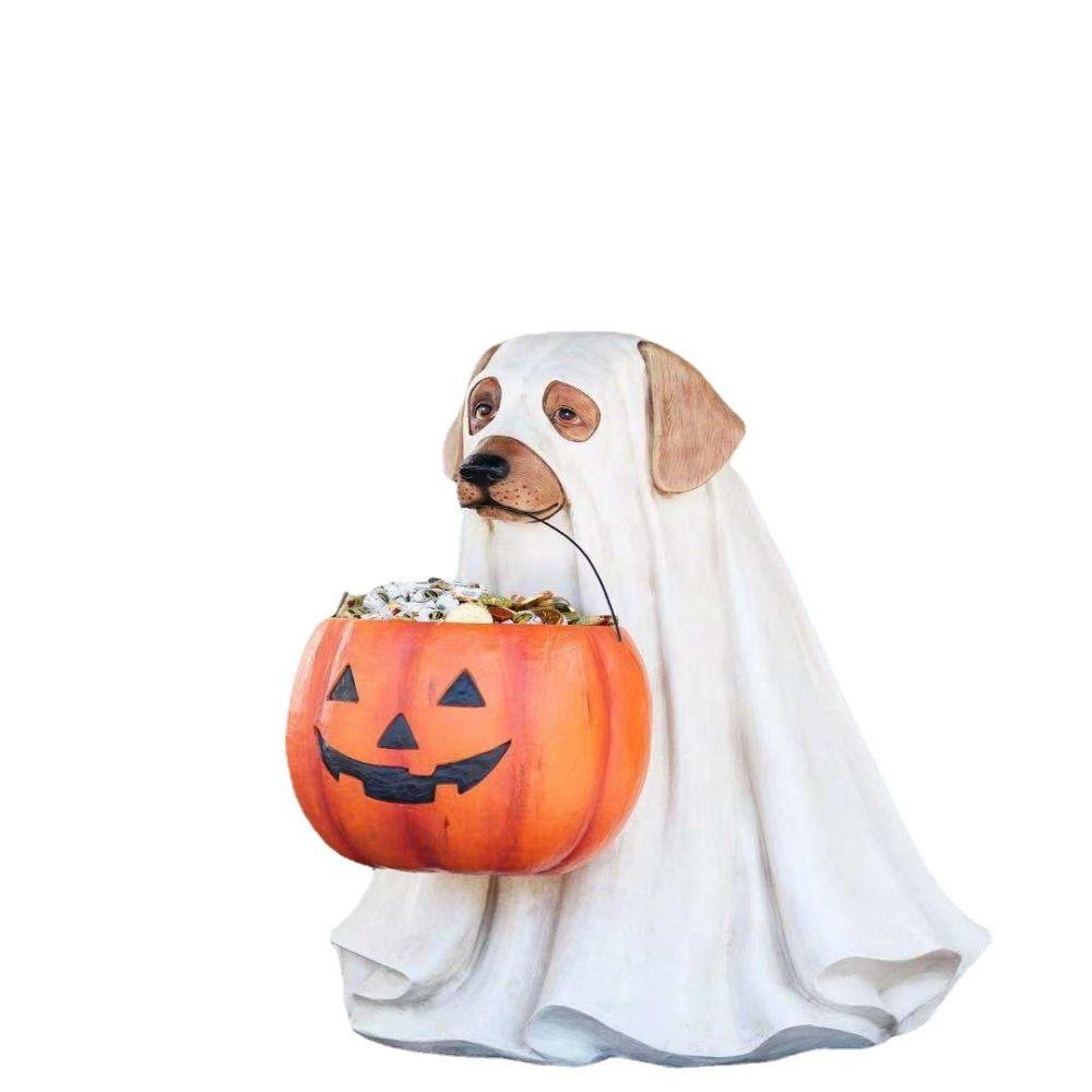 Cat Sweets Holder Dog Snack Storage Props Decoration Halloween Dog Elf Candy Bowl  Party