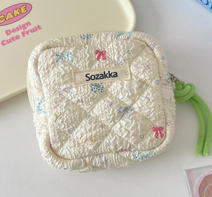Cute Sanitary Napkins Menstruation Towel Storage Bag Portable Cartoon Cute Mini Student Tampon Monthly Bag Storage Bag Case