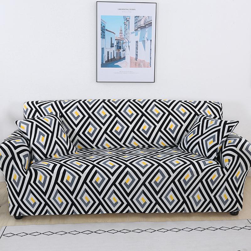 Geometric Printed Sofa Slipcoversastic Sofa Covers For Living Room Non-Slip Couch Cover Funda Sofa S/M/L/Xl 1Pc