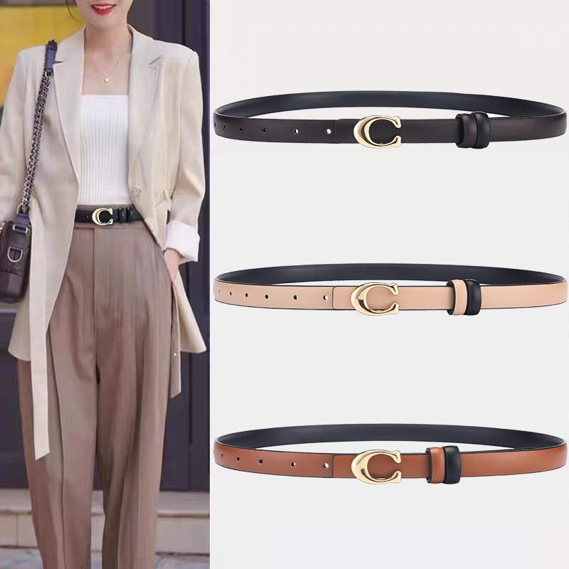 Popular Women's Fashion Belt Double-sided Belt Trendy and Versatile Jeans Dress Decoration Belt Women's Gift for Friends