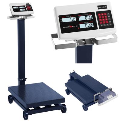 SBSPF600100 LCD Warehouse Platform Scale with Wheels Up To 600kg