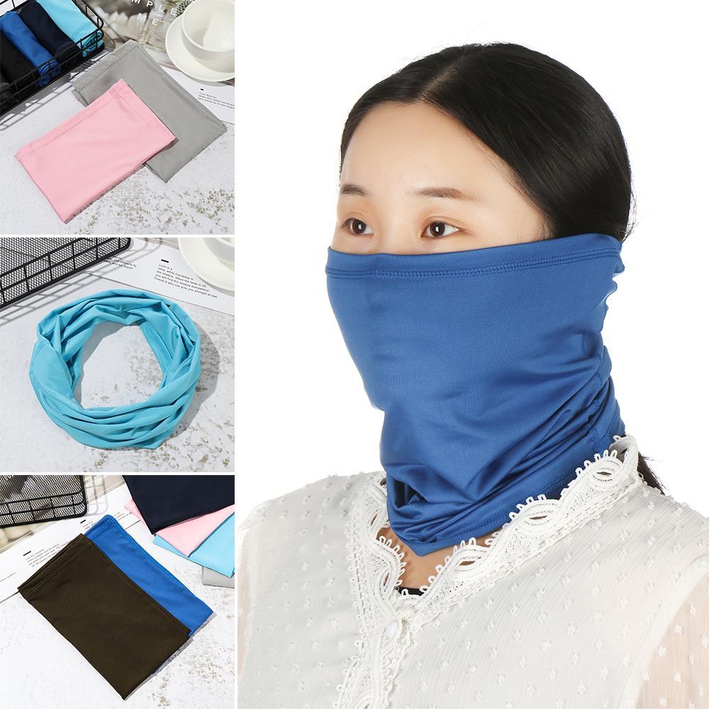Dustproof Windproof Breathable Magic Tube Scarf Cooling Neck Gaiter Bandana Thin Face Mask