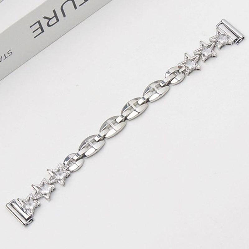 Slim Metal Band for Apple Watch Girls Correa 49 45 44 42 46 40 41mm Bling Diamond Bracelet Jewelry Star Strap for iWatch S10 9 8