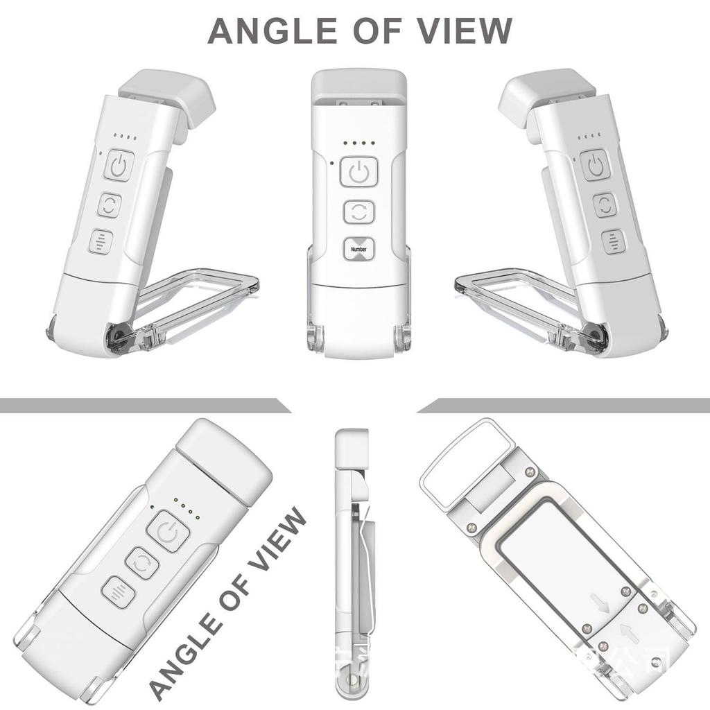 Portable USB Rechargeable Mini LED Book Light Clip with Eye Protection