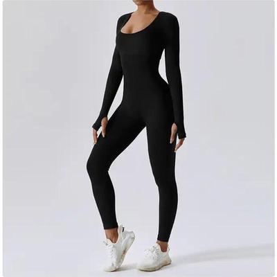 Women's Long-Sleeve Slimming Yoga Suit for Hip-Lifting and Shaping