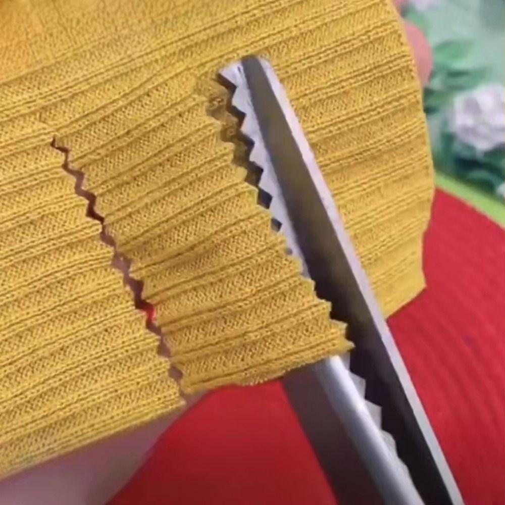 Gezahnte Schere Zackenschere Edelstahl Schneider schere Nähschere Nähen Basteln
