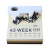 2027 Best Selling 3D Memo Pad Calendar Building Block Decoration Crafts Non-Adhesive Note Cube Notepad Memo Pad  With Pen Holder