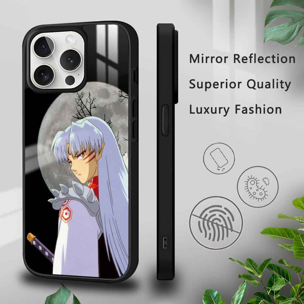 I-Inuyasha S-Sesshomaru Phone Case For iPhone 16 15 14 13 12 11 Pro Xs Max Mini Plus Celulares Hard Funda