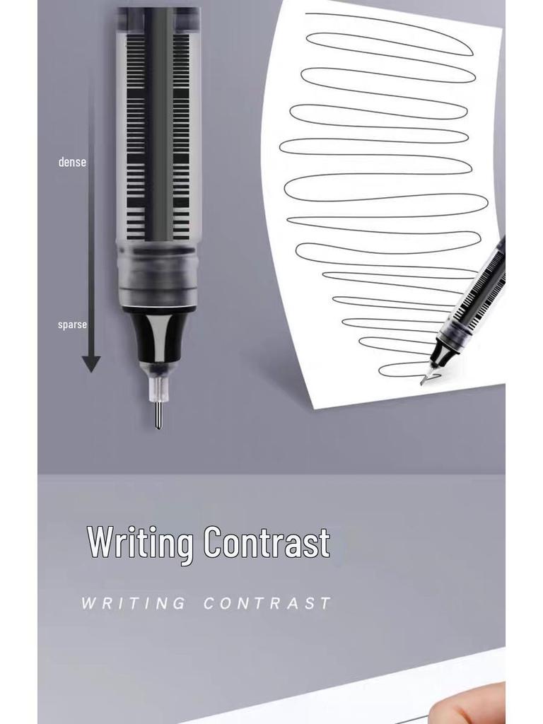 Snabbtorkande Svart Gel-Rullpenna 0,5 mm för Prov & Kontorsbruk
