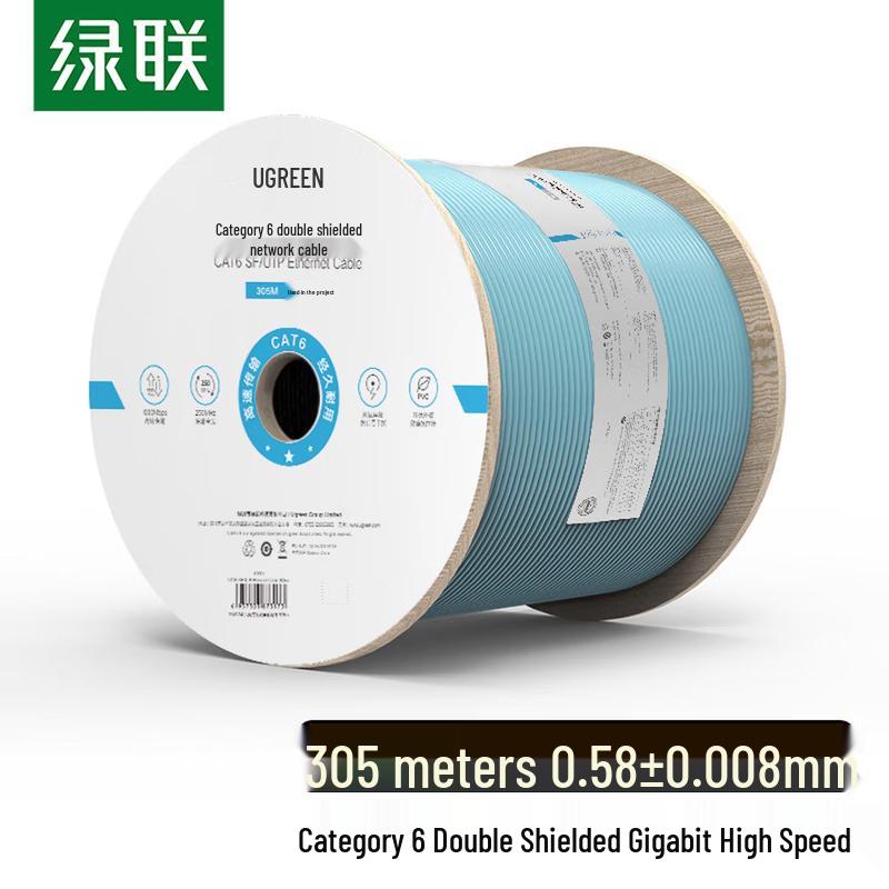 

UGREEN Cat6 Double Shielded Pure Copper Gigabit Ethernet Cable